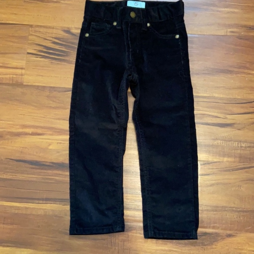 Boys black corduroy 5 pocket pants